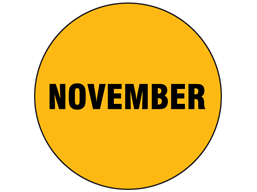 November inventory date label