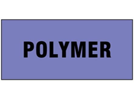 Polymer pipeline identification tape.