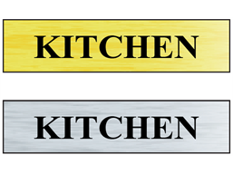 Kitchen public area sign
