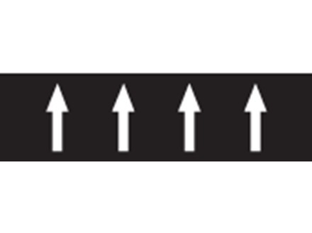 Flow indication tape for effluent