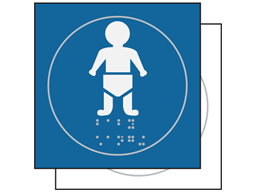 Baby changing room symbol sign.