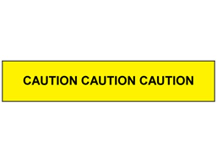 Caution tape.