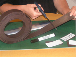 Magnetic label holders, 50m roll lengths