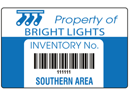 Scanmark+ barcode label (logo / full design), 32mm x 50mm