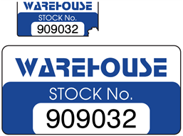 Assetmark destructible serial number label (logo / full design), 19mm x 38mm