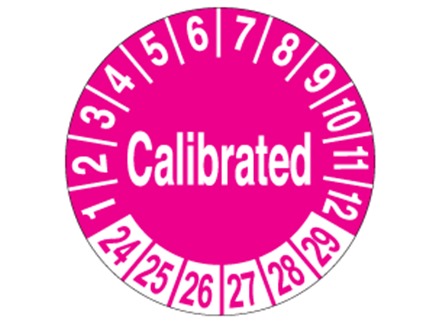 Calibrated month and year label