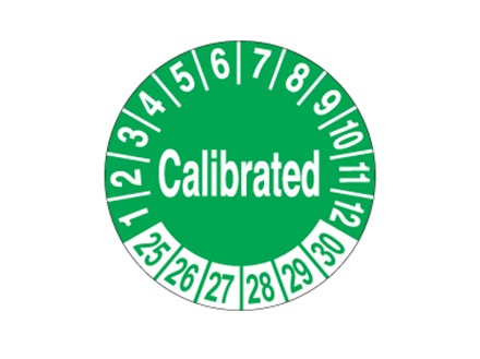 Calibrated month and year label