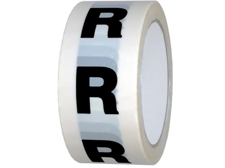 R pipeline identification tape.