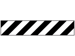 Reflective tape, black and white chevron