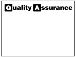 Blank quality assurance label.