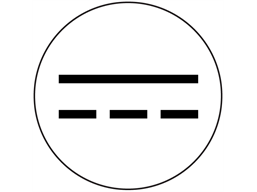 Direct current symbol label.