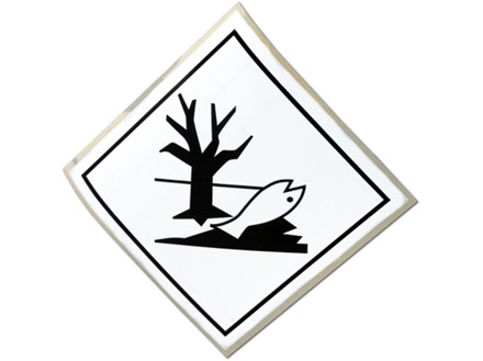 Marine pollutant, hazard diamond Sign