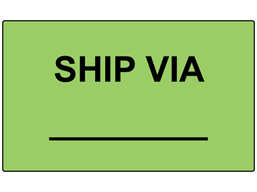 Ship via labels