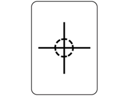 Centre of gravity packaging symbol label