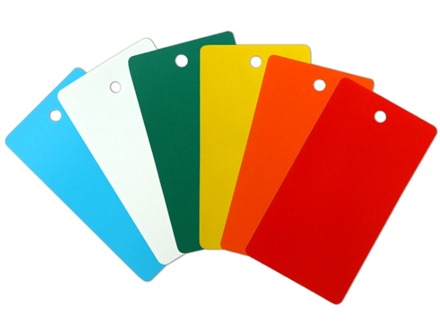 Rectangular Plastic Tags (Blank, 55mm x 102mm)