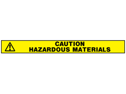 Caution hazardous materials barrier tape