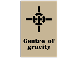 Centre of gravity stencil