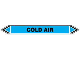 Cold air flow marker label.