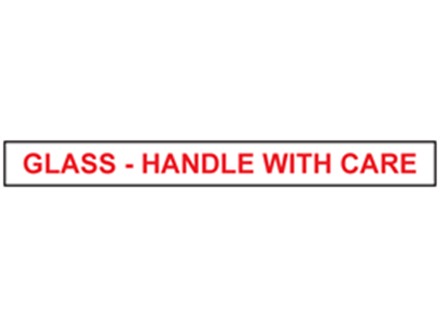 'Glass - Handle With Care' Tape