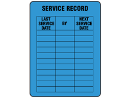 Service record label