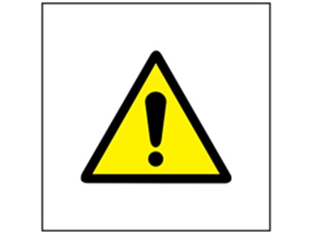 Caution symbol safety sign.