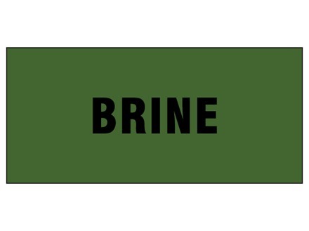 Brine pipeline identification tape.