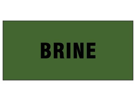 Brine pipeline identification tape.