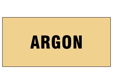 Argon pipeline identification tape.