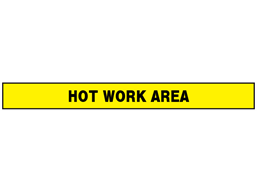 Hot work area barrier tape