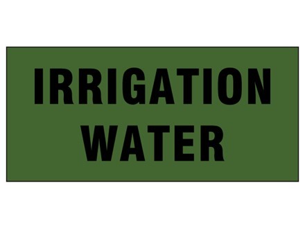 Irrigation water pipeline identification tape.