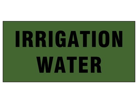 Irrigation water pipeline identification tape.