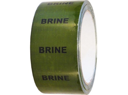 Brine pipeline identification tape.