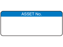 Asset number label