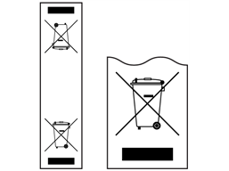 RoHS WEEE disposal symbol cable label 