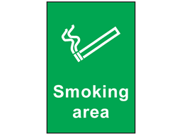 Smoking area sign