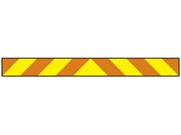 Long vehicle chevron transport sign