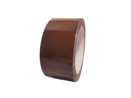 Plain brown pipeline identification tape.