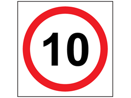 Site Sign - 10 MPH Speed Limit - Non-Reflective