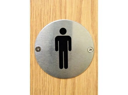 Gents toilet public area sign