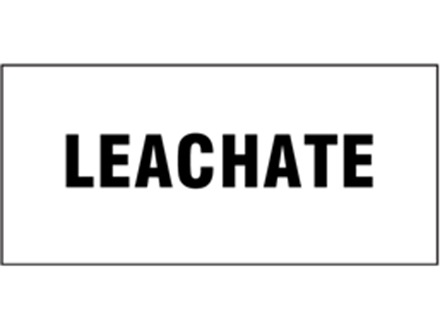 Leachate pipeline identification tape.