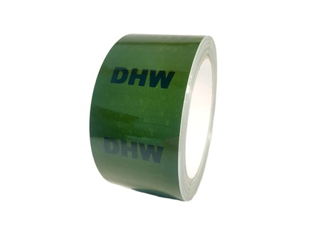 DHW pipeline identification tape.