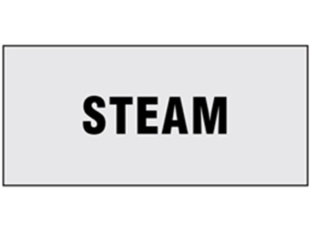 Steam pipeline identification tape.