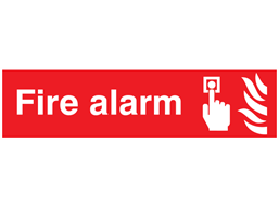 Fire alarm, mini safety sign.