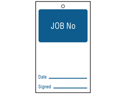 Job number tag