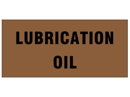 Lubrication oil pipeline identification tape.