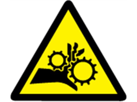 Entanglement warning symbol label.