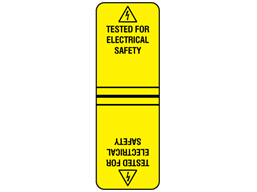Tested for electrical safety cable wrap label