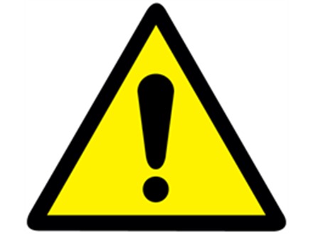 Caution Symbol Label