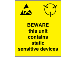 Beware this unit electrical warning label