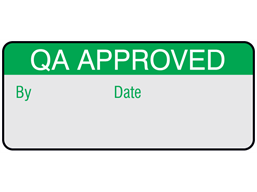 QA approved aluminium foil labels.